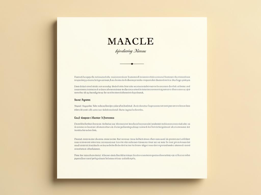 The Quill resume template preview